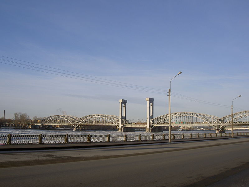Фото 1, Финляндский железнодорожный мост, Санкт-Петербург